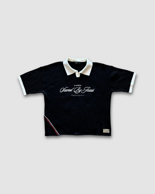 "SAVED BY JESUS" - KNIT POLO