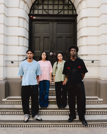 "SAVED BY JESUS" - BLACK KNIT JERSEY