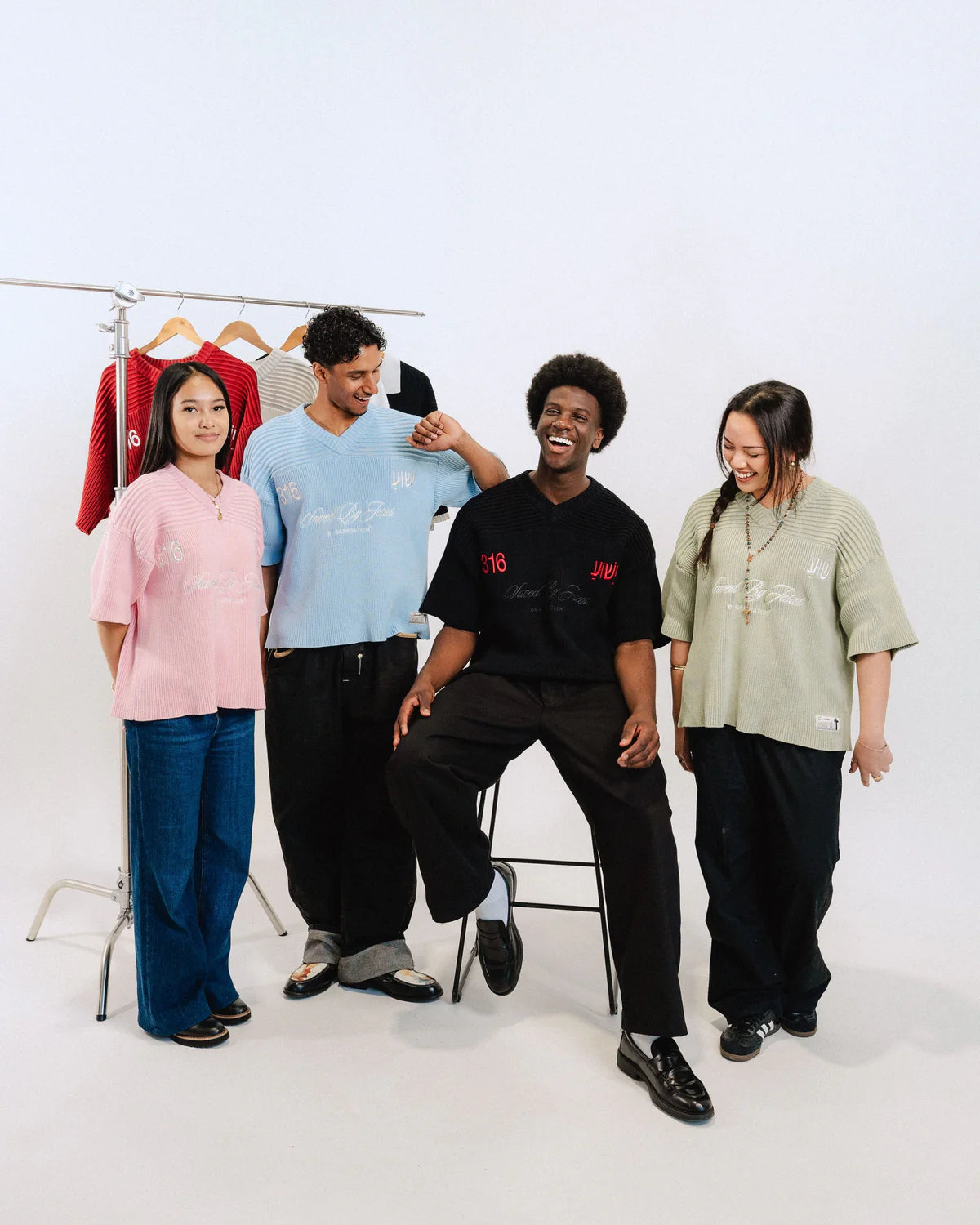 "SAVED BY JESUS" - BLACK KNIT JERSEY