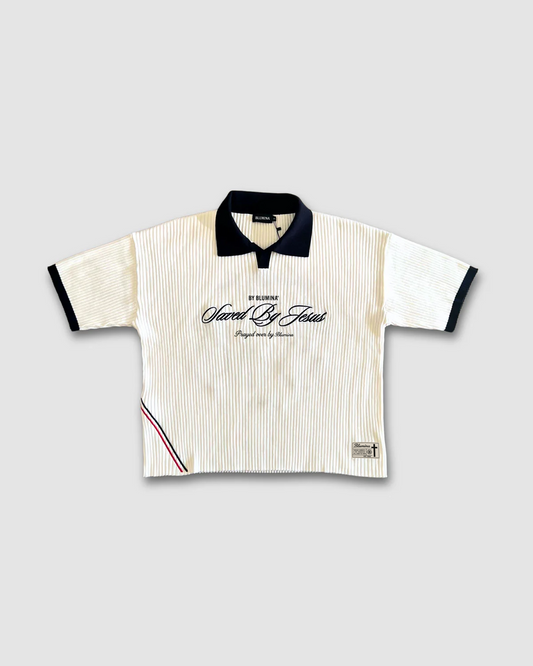 "SAVED BY JESUS" - KNIT POLO