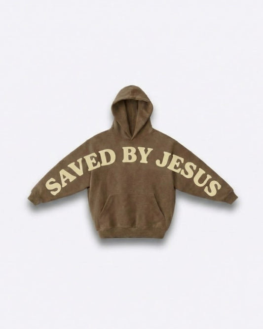 COFFEE - SAVED BY JESUS HOODIE BLUMINA