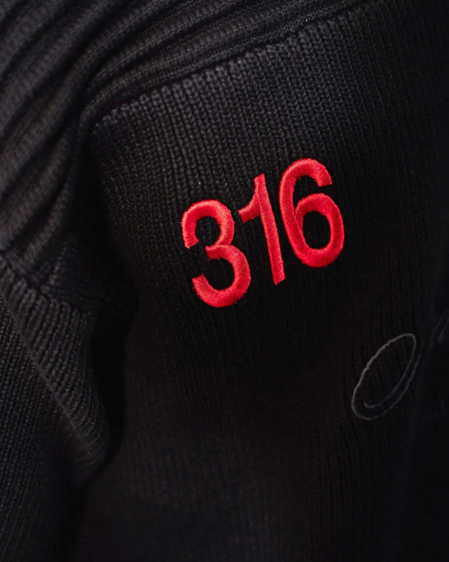 "SAVED BY JESUS" -  BLACK KNIT JERSEY