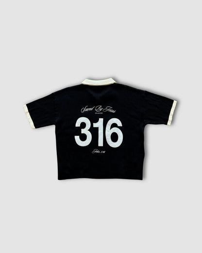 "SAVED BY JESUS" - KNIT POLO